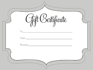 Gift Certificate